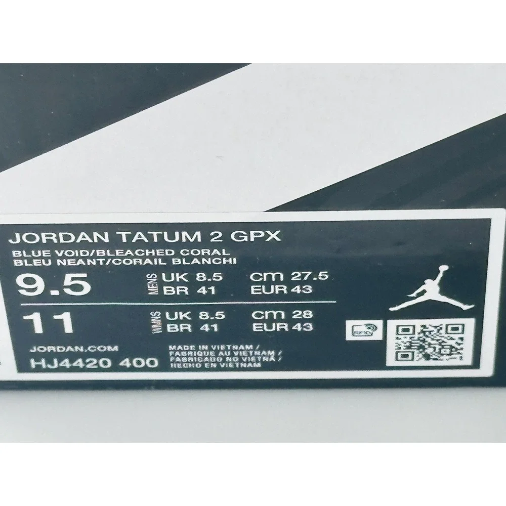 Size 9.5 - Nike Jordan Tatum 2 Denim - HJ4420-400 No Box Lid